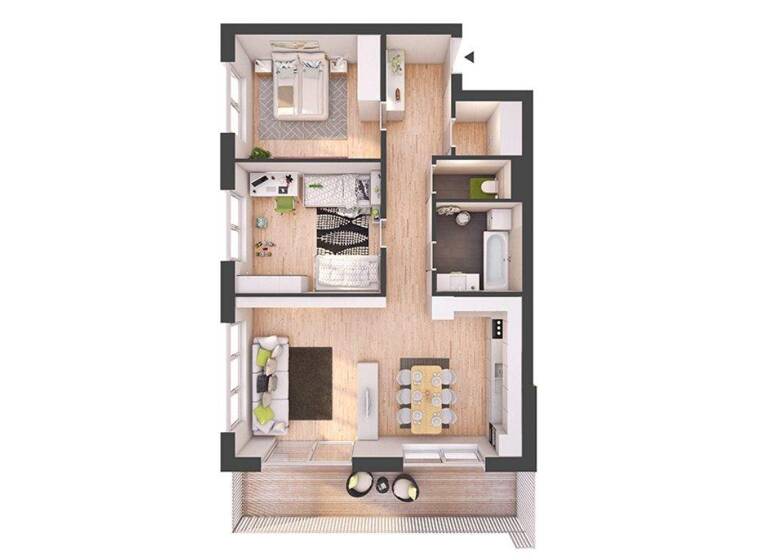 Wohnung zum Kauf - Neubau provisionsfrei 390.900 € 3 Zimmer 85,3 m² 1. Geschoss Balthasar-Riepp-Straße 15 Reutte 6600