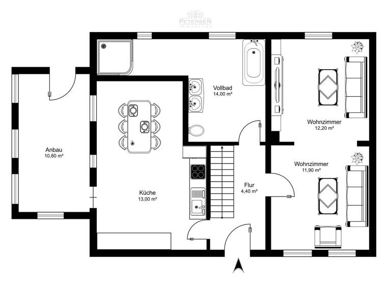 Doppelhaushälfte zum Kauf 395.000 € 4 Zimmer 120 m² 2.128 m² Grundstück Mucheln 24238
