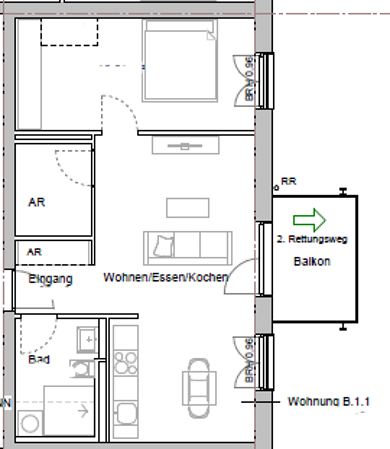 Studio zur Miete 624 € 2 Zimmer 57,3 m² frei ab 01.08.2025 Hildrizhauser Str. 50/3 Ehningen , Kr Böblingen 71139
