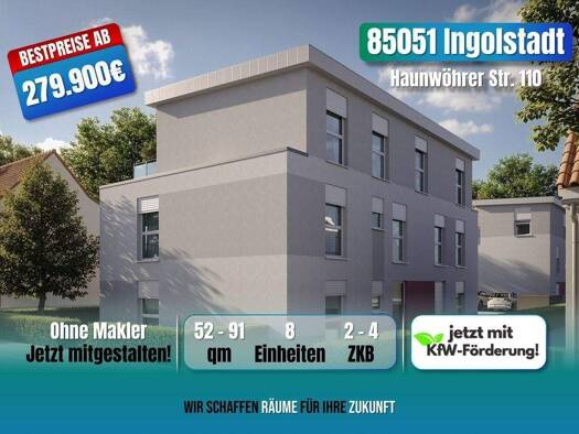 Penthouse zum Kauf provisionsfrei als Kapitalanlage geeignet 499.900 € 3 Zimmer 84 m² Haunwöhrer Str. 110 Ingolstadt 85051