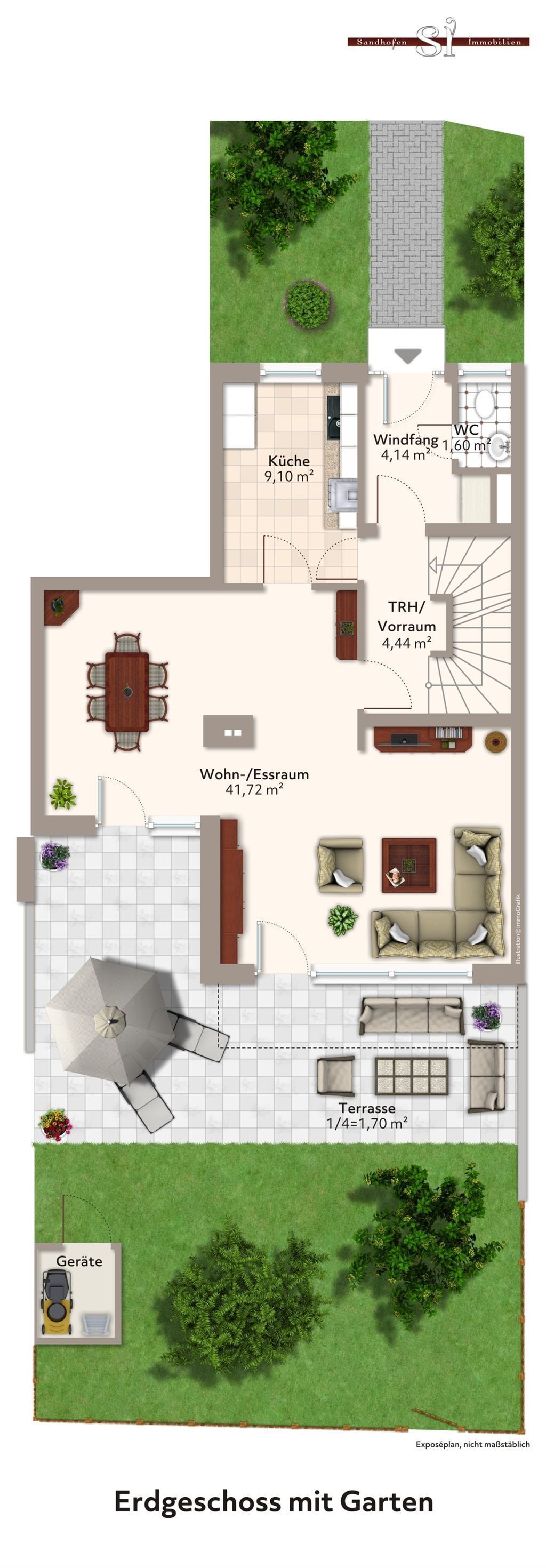 Reihenmittelhaus zum Kauf 875.000 € 6 Zimmer 153,7 m²<br/>Wohnfläche 259 m²<br/>Grundstück ab sofort<br/>Verfügbarkeit Lindenring 157 Am Wald Taufkirchen , Kr München 82024