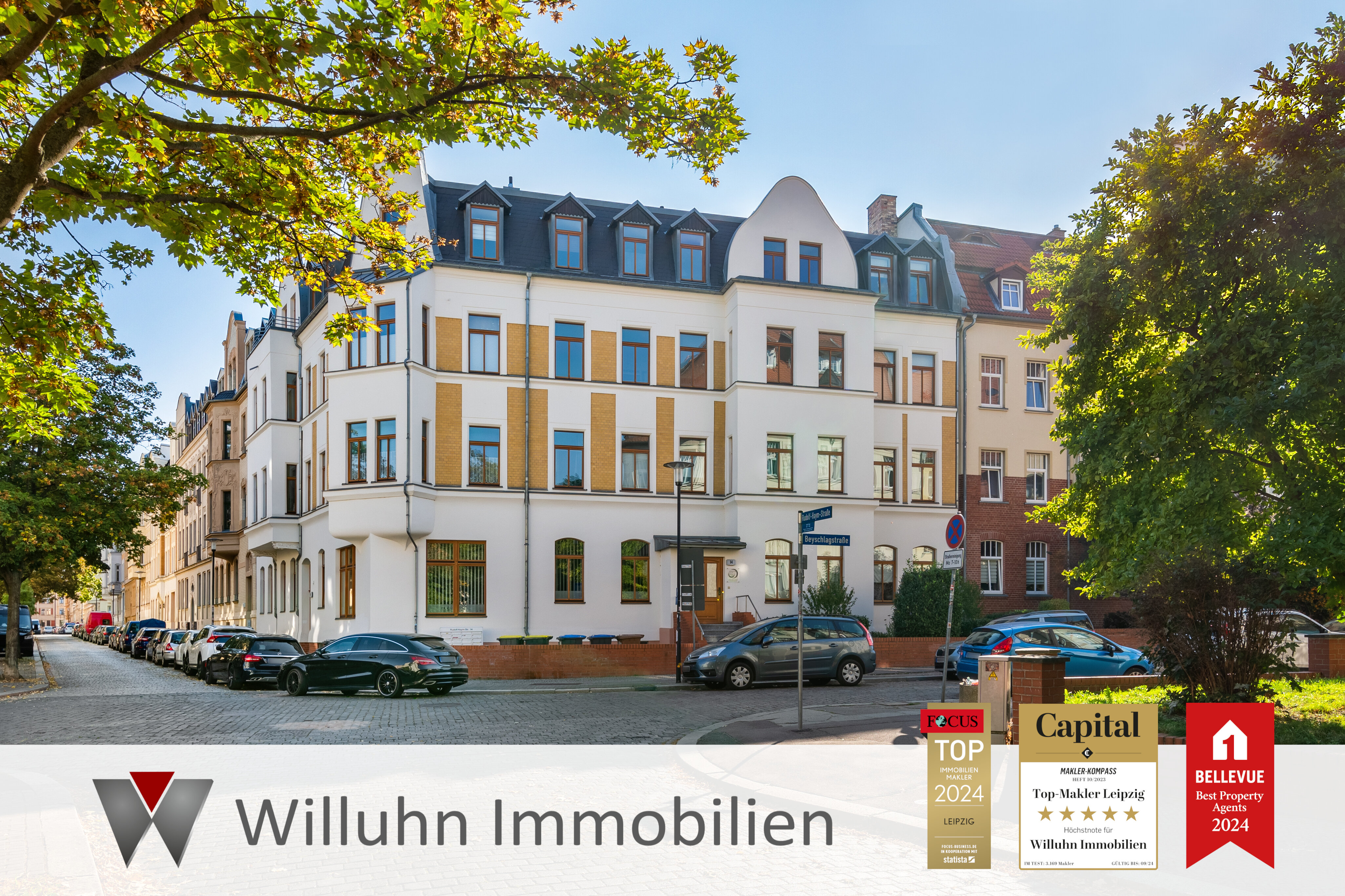 Wohnung zur Miete 430 € 2 Zimmer 56 m²<br/>Wohnfläche 2.<br/>Geschoss Rudolf-Haym-Straße 14 Südliche Innenstadt Halle (Saale) 06110