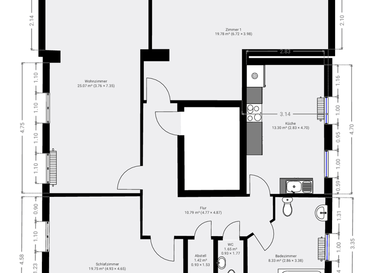 Wohnung zur Miete 600 € 3 Zimmer 100 m² 2. Geschoss frei ab 01.06.2026 Ballenstedt 06493