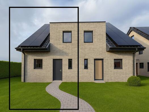 Doppelhaushälfte zur Miete - Erstbezug 1.400 € 5 Zimmer 123 m² 200 m² Grundstück Suderwick Bocholt 46399