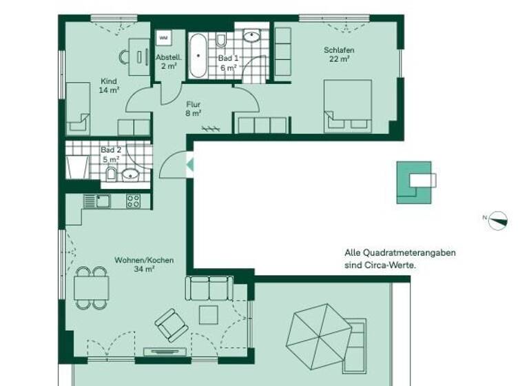 Penthouse zum Kauf 699.900 € 3 Zimmer 114 m²<br/>Wohnfläche 5.<br/>Geschoss Wedel 22880