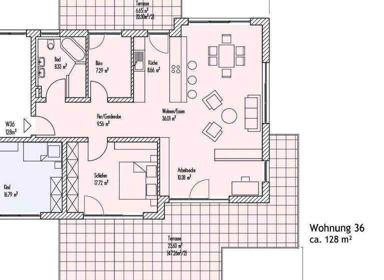 Penthouse zur Miete 1.350 € 3 Zimmer 128 m² Crailsheim 74564