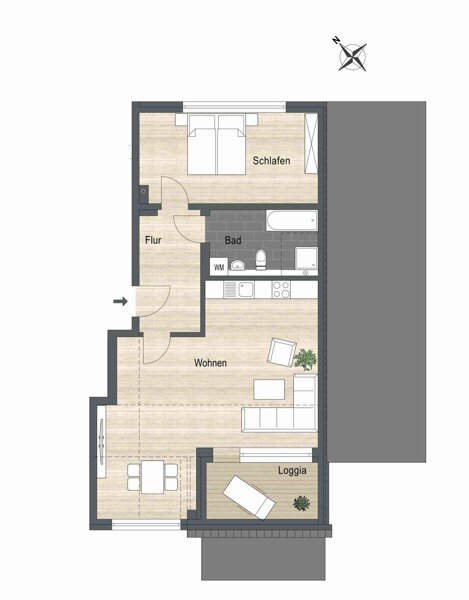 Wohnung zur Miete 905 € 2 Zimmer 74,1 m²<br/>Wohnfläche 3.<br/>Geschoss 29.11.2024<br/>Verfügbarkeit Fuldaer Wende 15a Leinhausen Hannover 30419