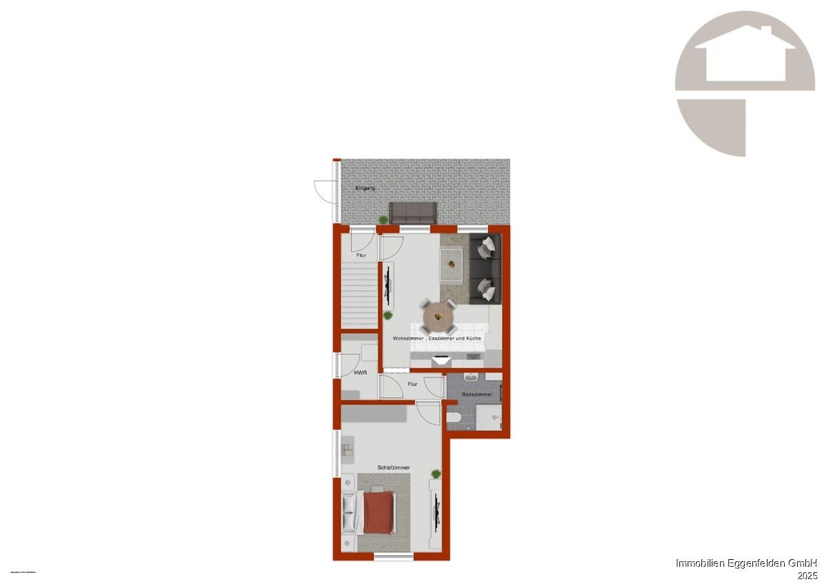 Wohnung zum Kauf provisionsfrei 95.000 € 2 Zimmer 37 m²<br/>Wohnfläche Eggenfelden Eggenfelden 84307