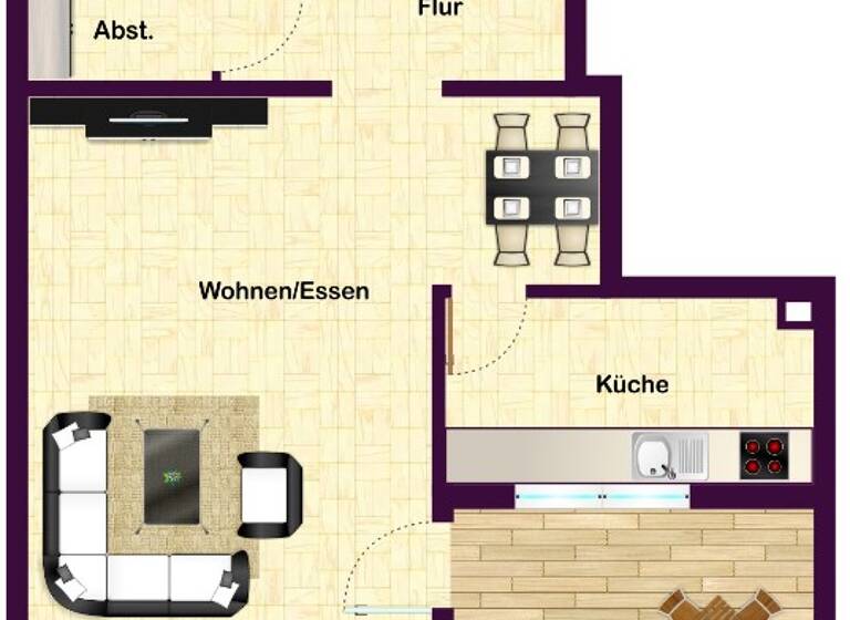 Wohnung zum Kauf 350.000 € 2 Zimmer 67,5 m²<br/>Wohnfläche EG<br/>Geschoss Bad Cannstatt Stuttgart / Bad Cannstatt 70372