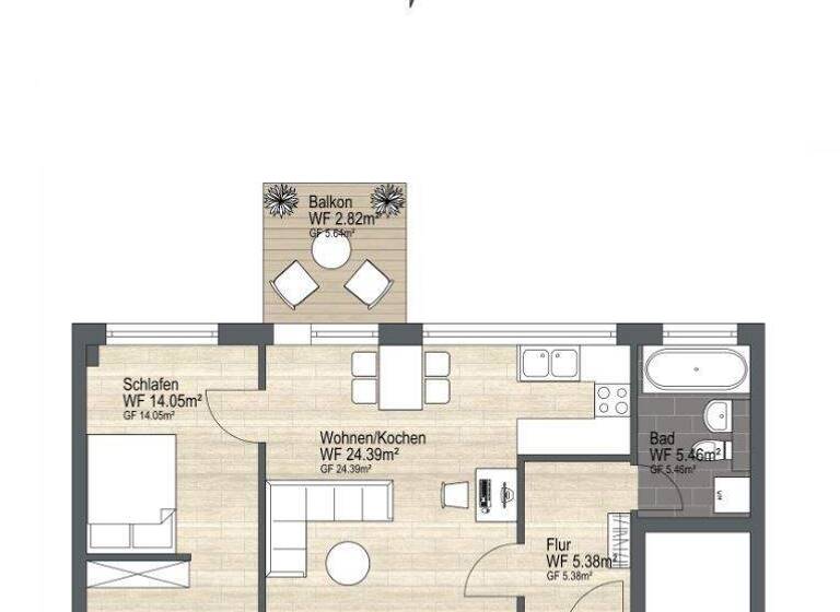 Wohnung zum Kauf 590.000 € 2 Zimmer 52,1 m² 1. Geschoss Schwabing-West München 80797