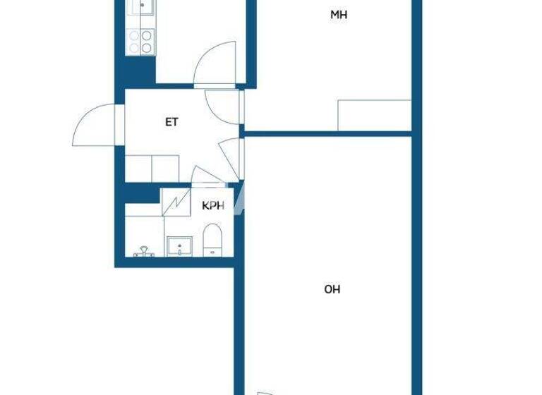 Studio zum Kauf 150.000 € 2 Zimmer 50 m² 1. Geschoss Pellervonkatu 2 Tampere 33540