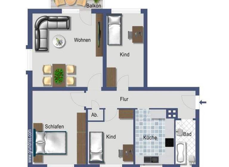 Wohnung zum Kauf provisionsfrei 178.000 € 3,5 Zimmer 80,2 m² 1. Geschoss Borgfelder Stieg 28 Geesthacht 21502