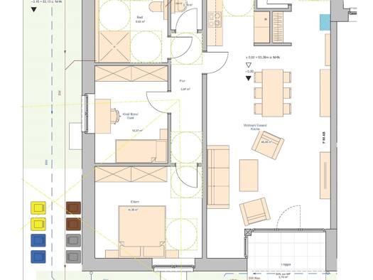 Terrassenwohnung zum Kauf - Erstbezug provisionsfrei 374.400 € 3 Zimmer 95 m² frei ab sofort Rhade Dorsten 46286