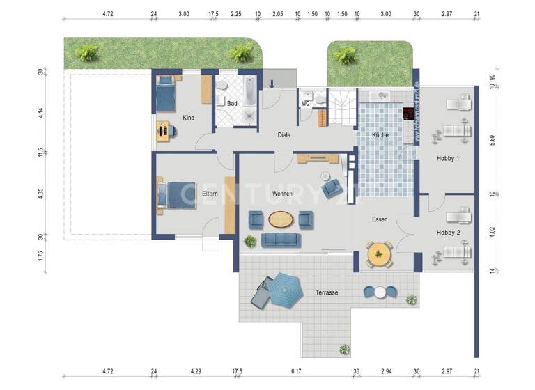Bungalow zum Kauf 449.000 € 5 Zimmer 124 m² 564 m² Grundstück Rheinfelden 79618