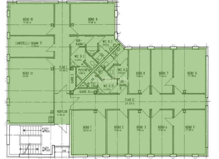 Büro zur Miete provisionsfrei 7 € 297 m² Bürofläche teilbar ab 297 m² Marten Dortmund 44379
