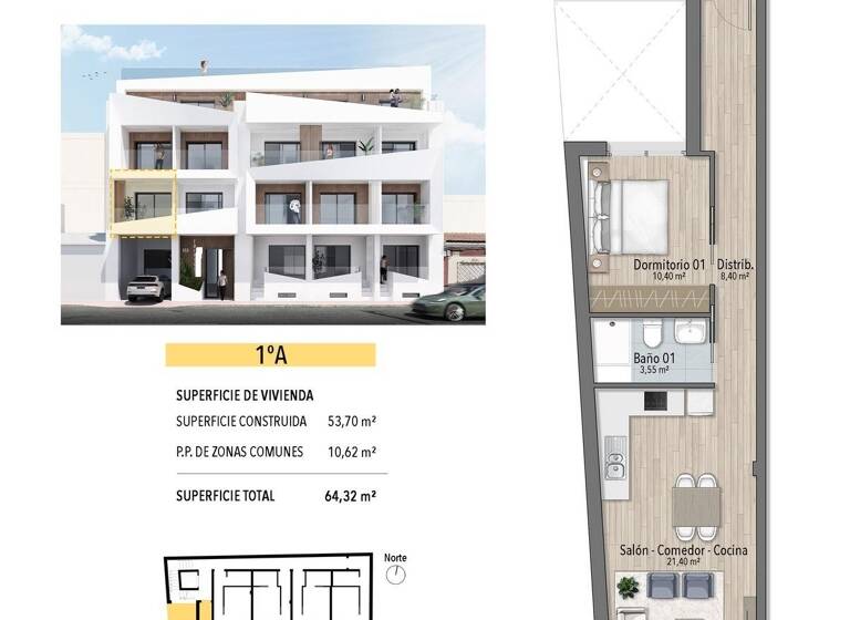 Studio zum Kauf provisionsfrei 239.000 € 1 Zimmer 61 m² Torrevieja