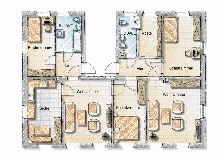 Wohnung zur Miete 550 € 6 Zimmer 125 m² 2. Geschoss frei ab sofort Ernst-Thälmann-Straße 13 Falkenau Flöha 09557