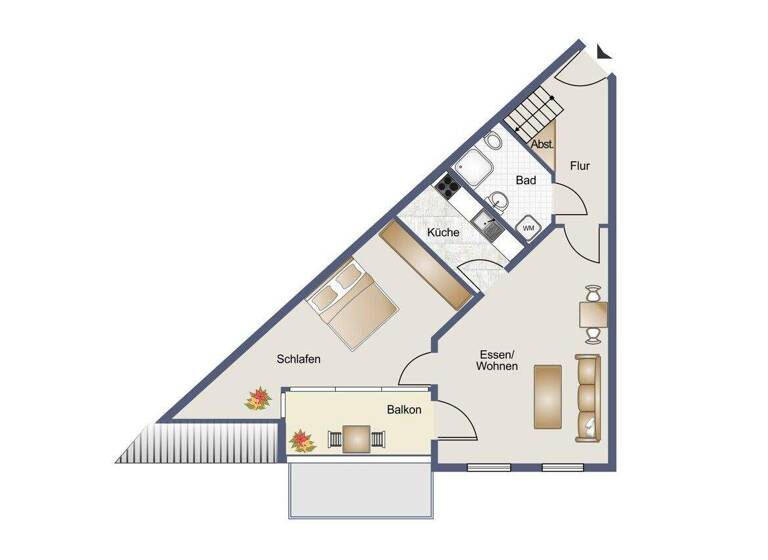 Wohnung zum Kauf 249.000 € 2 Zimmer 67 m² Bloherfelde Oldenburg 26129