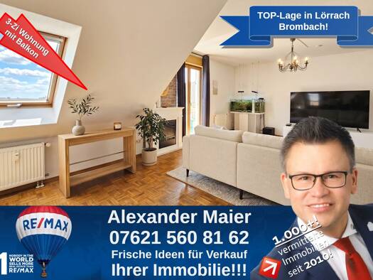 Wohnung zur Miete 1.099 € 3 Zimmer 71 m² frei ab 01.08.2026 Brombach Lörrach 79541