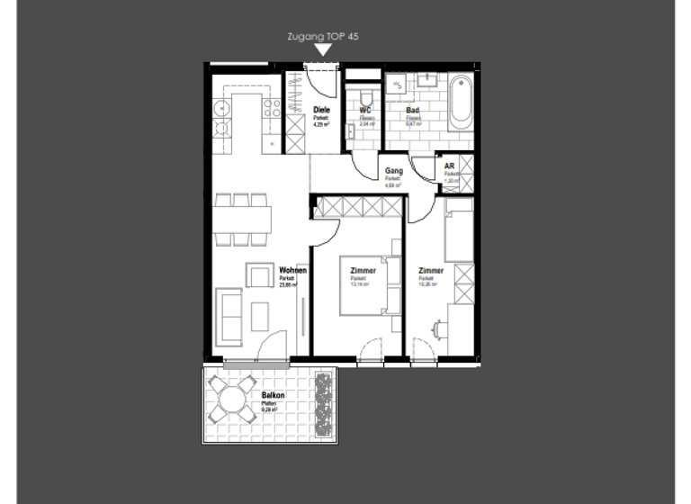 Wohnung zum Kauf 375.200 € 3 Zimmer 65,8 m² 2. Geschoss Schwechat 2320