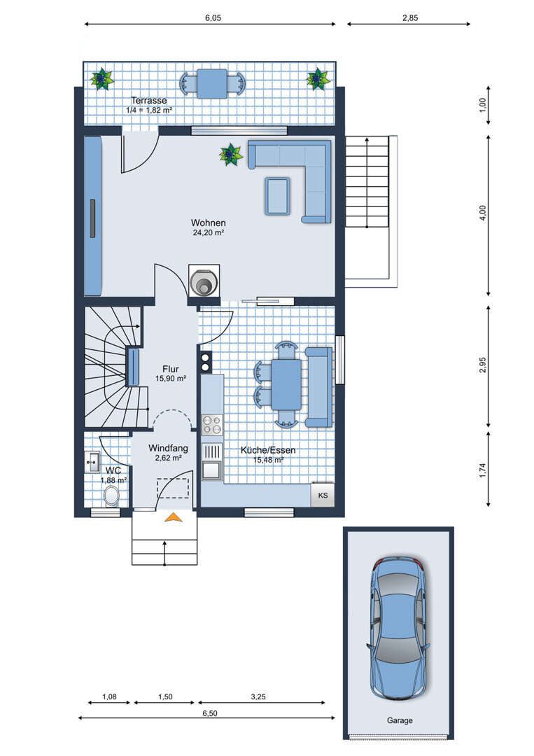 Doppelhaushälfte zum Kauf 369.000 € 4 Zimmer 105 m²<br/>Wohnfläche 360 m²<br/>Grundstück Wolfertschwenden Wolfertschwenden 87787