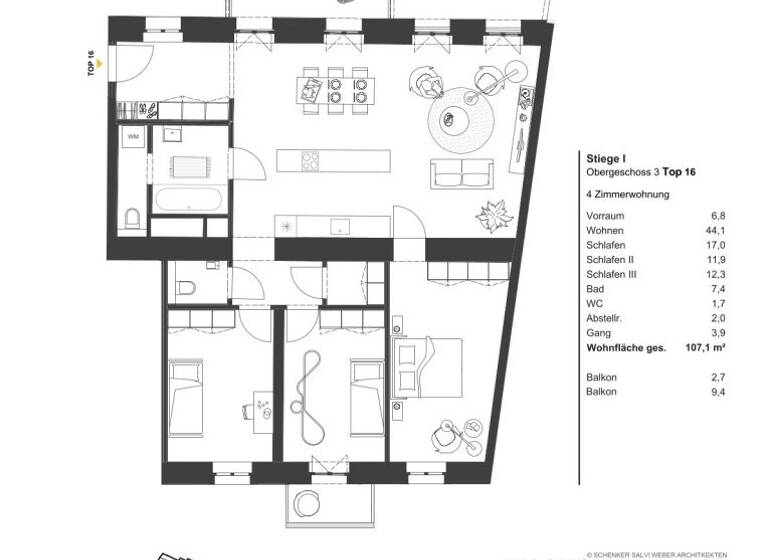 Wohnung zum Kauf - Erstbezug 961.930 € 4 Zimmer 107,1 m² Wien 1030