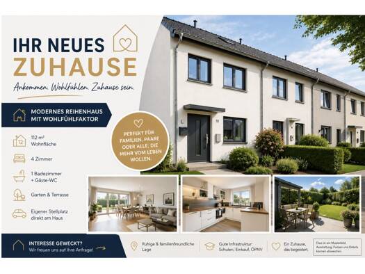 Reihenmittelhaus zum Kauf 164.900 € 4 Zimmer 112 m² 159 m² Grundstück Großböhla Dahlen 04774