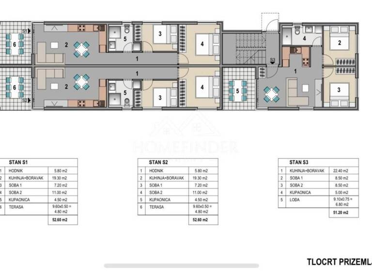 Wohnung zum Kauf 200.000 € 3 Zimmer 52 m² Kolan