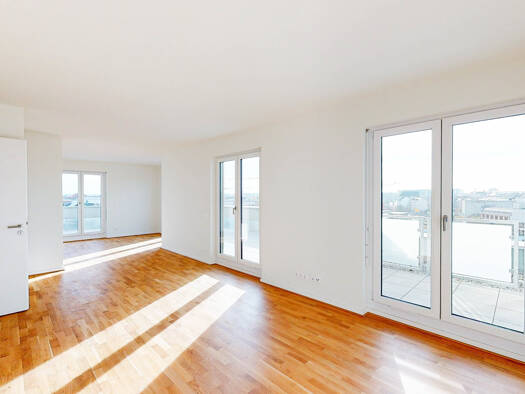 Penthouse zur Miete 2.145 € 4 Zimmer 134,3 m² 8. Geschoss Konstantinstraße 1 Neustadt-Neuschönefeld Ost 04315