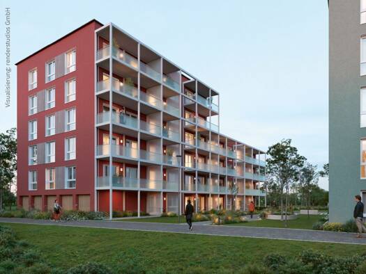 Wohnung zum Kauf - Erstbezug provisionsfrei 549.000 € 4 Zimmer 90,7 m² 3. Geschoss Kingsleystraße 1 Ludwigsfeld Neu-Ulm 89231