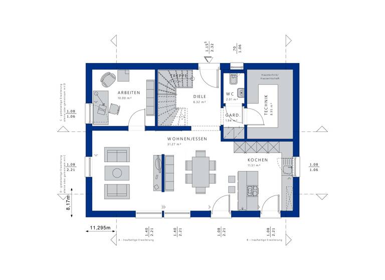 Einfamilienhaus zum Kauf 742.635 € 5 Zimmer 152 m² 900 m² Grundstück Eppendorf Bochum 44869