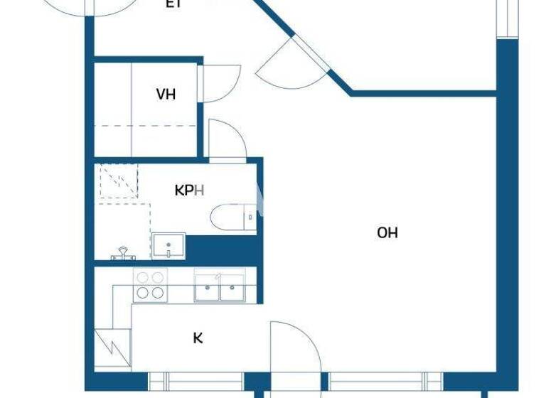 Studio zum Kauf 52.300 € 2 Zimmer 48 m² 6. Geschoss Ampuhaukantie 8 Oulu 90250