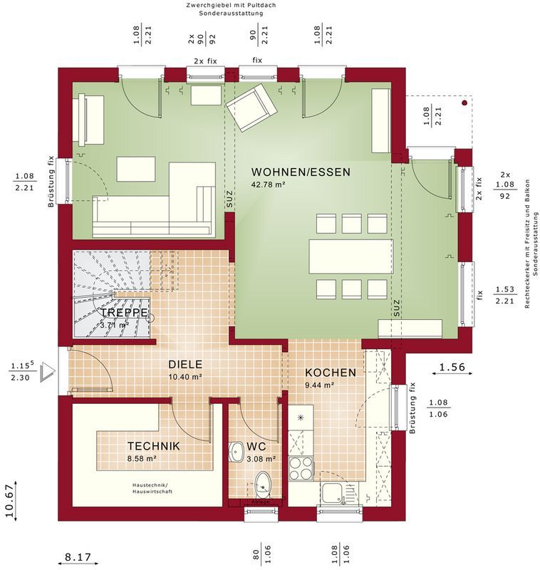 Haus zum Kauf 519.919 € 5 Zimmer 119 m²<br/>Wohnfläche 469 m²<br/>Grundstück Statistischer Bezirk 65 Hamm 59075