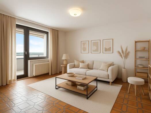 Wohnung zum Kauf 305.000 € 3 Zimmer 83 m² 16. Geschoss Niederrad Frankfurt am Main 60528