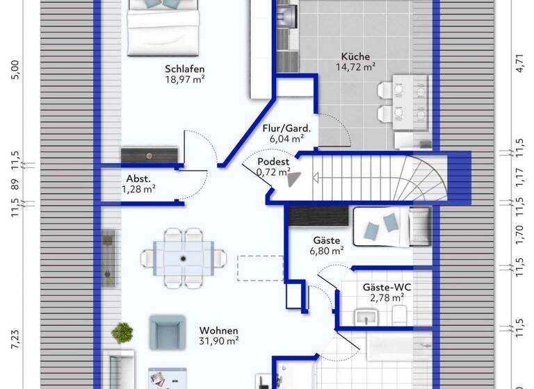 Wohnung zum Kauf 190.000 € 4 Zimmer 127 m² frei ab sofort Uiffingerstr. 74 Uiffingen Boxberg 97944