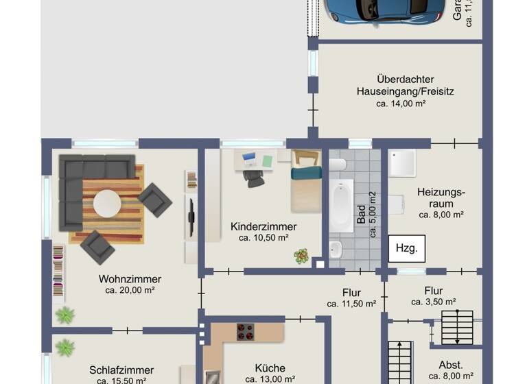 Doppelhaushälfte zum Kauf 99.500 € 6 Zimmer 78 m² 261 m² Grundstück Hagen Lohme / Hagen 18551
