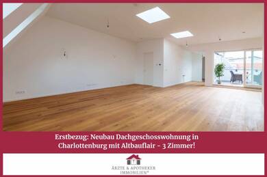 Wohnung zur Miete - Erstbezug 3.140 € 3 Zimmer 117,2 m² Dachgeschoss frei ab sofort Charlottenburg Berlin 10627