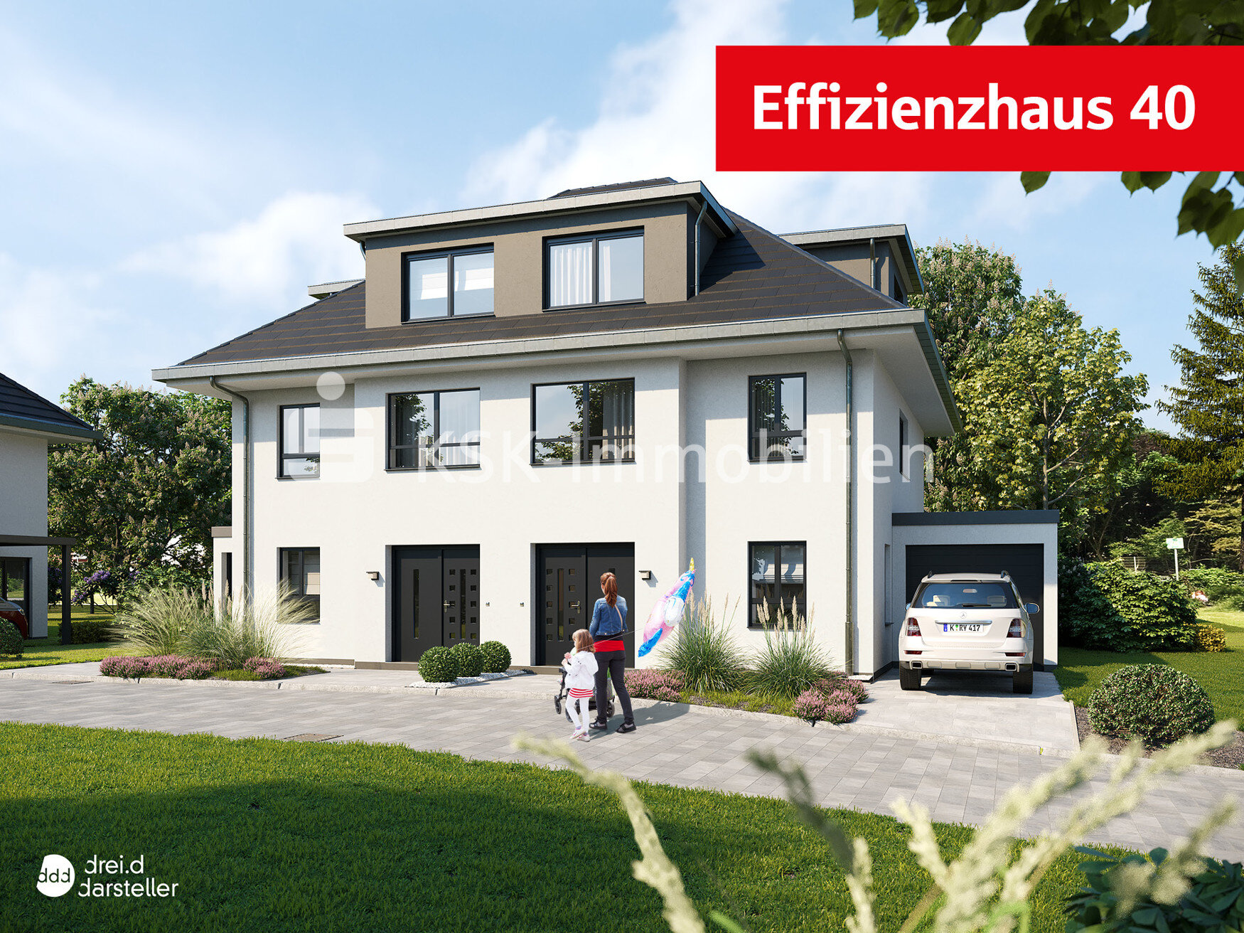 Doppelhaushälfte zum Kauf 562.000 € 4 Zimmer 123,1 m²<br/>Wohnfläche 258 m²<br/>Grundstück Wahllokal 170 Siegburg 53721