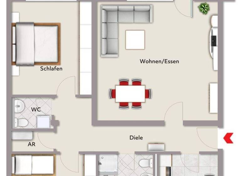 Wohnung zum Kauf 330.000 € 3 Zimmer 96 m² 1. Geschoss Wolfartsweier Karlsruhe-Wolfartsweier 76228