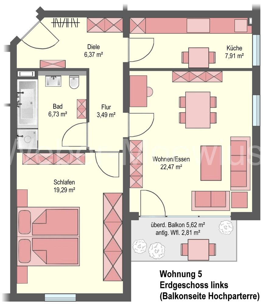 Wohnung zum Kauf 299.000 € 2 Zimmer 69 m²<br/>Wohnfläche Heide Lohmar 53797