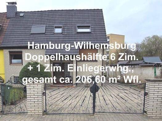 Doppelhaushälfte zum Kauf 795.000 € 7 Zimmer 206,6 m² 1.000 m² Grundstück Wilhelmsburg Hamburg 21109