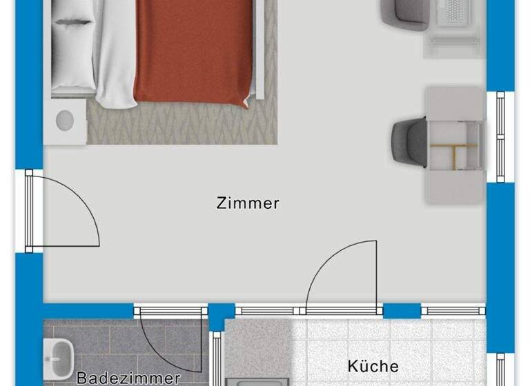 Studio zur Miete 360 € 1 Zimmer 35 m² EG frei ab 01.03.2026 Karl-Liebknecht-Straße 28 Innenstadt Halle / Nord 06114
