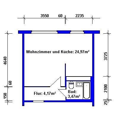 Wohnung zur Miete 321 € 1 Zimmer 35,7 m²<br/>Wohnfläche 6.<br/>Geschoss Weißdornstraße 5 Grünau - Ost Leipzig 04209