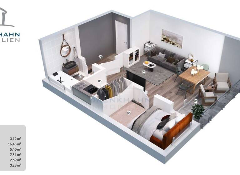 Wohnung zum Kauf 399.000 € 2 Zimmer 38 m² 5. Geschoss Dünenstraße 12 Westerland Sylt 25980