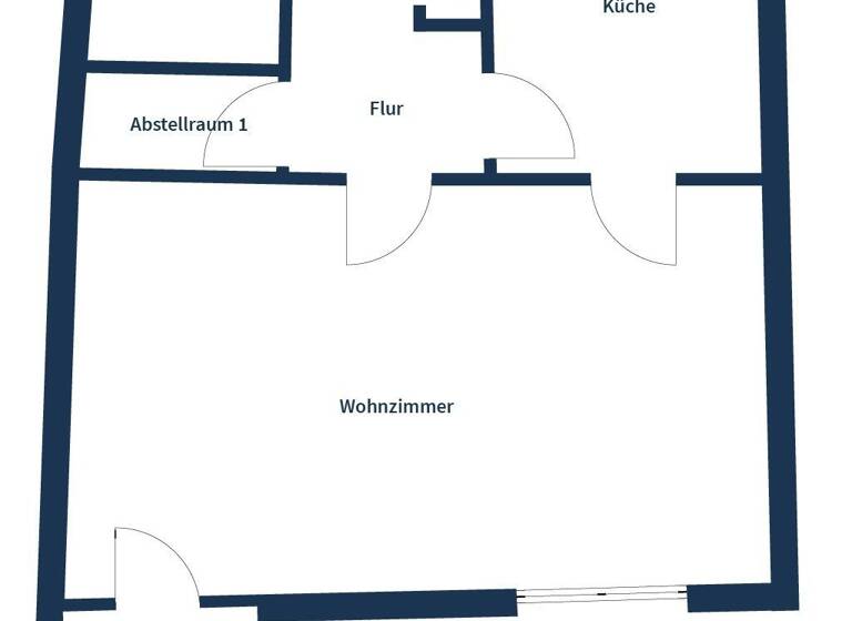 Wohnung zum Kauf 66.000 € 1 Zimmer 43,8 m²<br/>Wohnfläche 1.<br/>Geschoss ab sofort<br/>Verfügbarkeit Großkugel Kabelsketal 06184