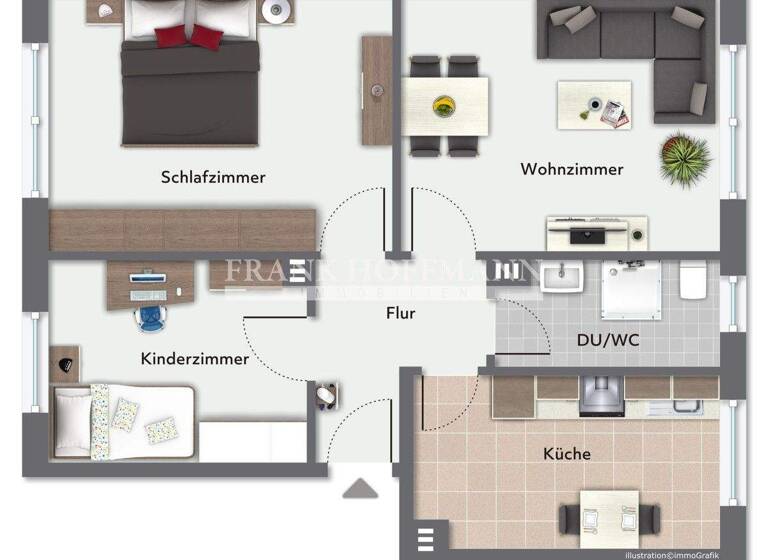 Wohnung zum Kauf 349.000 € 3 Zimmer 60,6 m² 2. Geschoss Lokstedt Hamburg 22529
