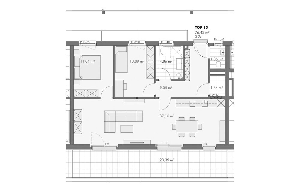 Terrassenwohnung zum Kauf provisionsfrei 3 Zimmer 76,4 m²<br/>Wohnfläche 2.<br/>Geschoss Badgasse Hopfgarten im Brixental 6361