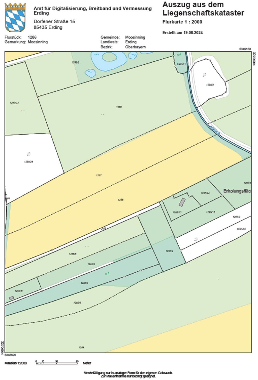 Grundstück zum Kauf 370.000 € 17.800 m²<br/>Grundstück 01.03.2025<br/>Verfügbarkeit Eichenried Moosinning 85452