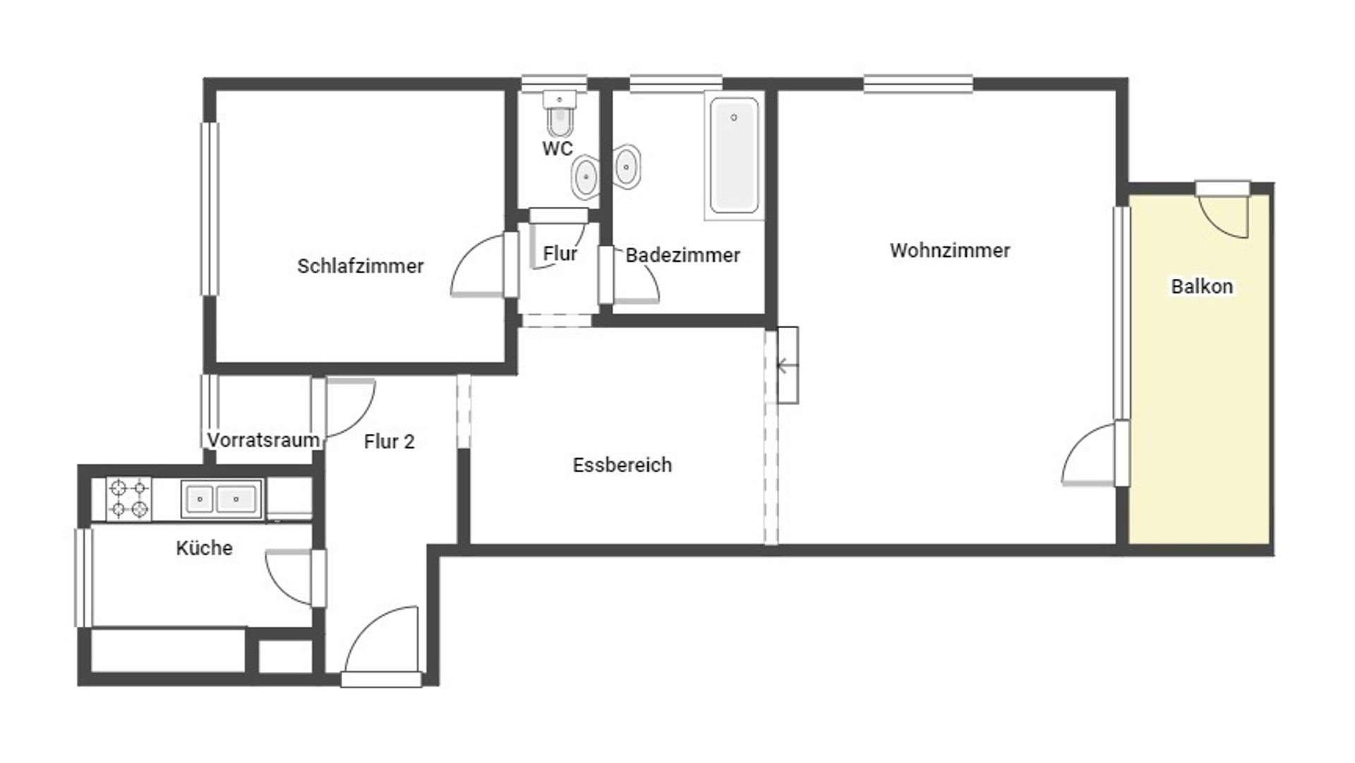 Immobilie zum Kauf als Kapitalanlage geeignet 140.000 € 2,5 Zimmer 70 m²<br/>Fläche Sommenhardt Bad Teinach 75385