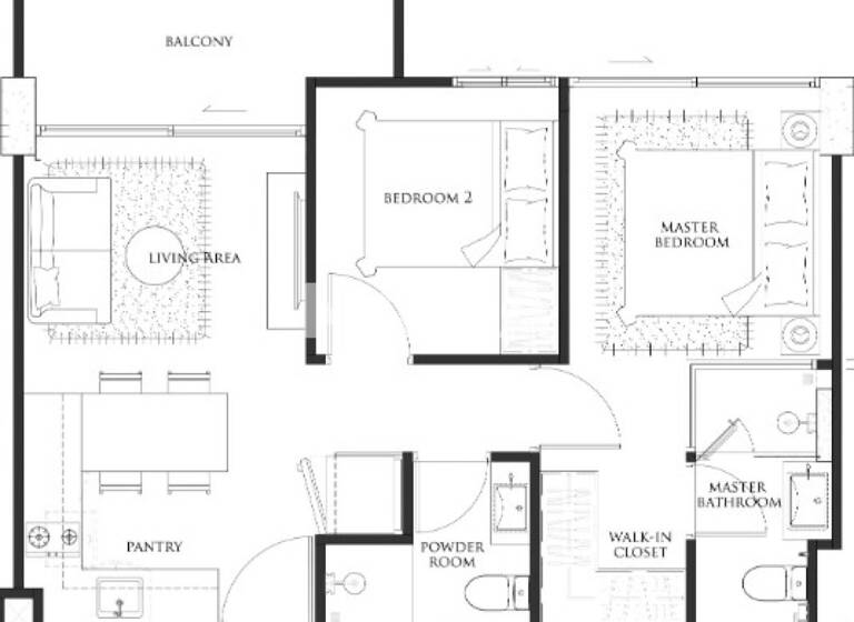 Studio zum Kauf 171.921 € 3 Zimmer 51 m² 9. Geschoss Jomtien Second Road Pattaya 20150